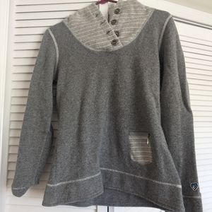 Kuhl Chianti Hooded Pullover Fleece Wool Blend